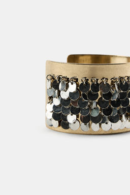 RIGID CONTRAST SEQUIN BRACELET - Zara фото 4