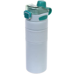 Термос 800мл "Фитнесс", цвет светло-голубой