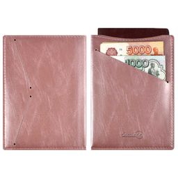 Картодержатель-органайзер арт. 50405/ 100 ( БАФФАЛО РОЗОВЫЙ блинтовое тиснение, обстрочка по периметру, запаянный край, подкладка, 1 отделение, ПЭТ-пакет с европодвесом)