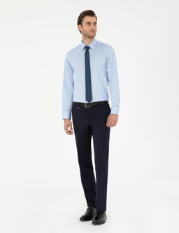 Koyu Mavi Slim Fit Uzun Kollu Basic G_mlek - Pierre cardin фото 4