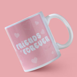 Кружка керамическая с сублимацией Friends forever, 320 мл