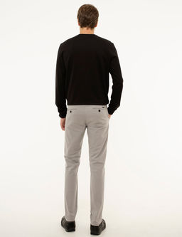 Gri Slim Fit Chino Pantolon