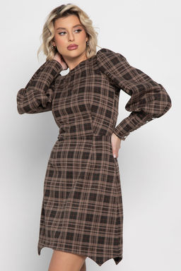 Платье Фелиция (коричневое) П14988-45М