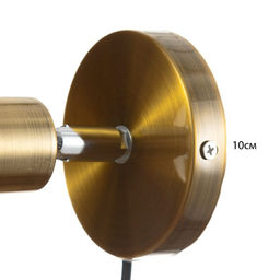 Спот BayerLux «Дарни», провод 150 м, выключатель, Е27, 40 Вт, 10х10х10 см, цвет основания медный