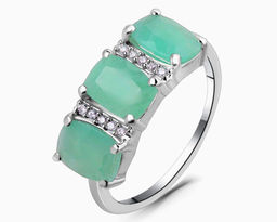 Кольцо, изумруд берилл, Сардина