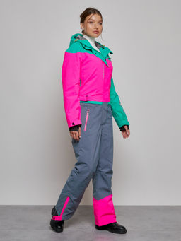 Горнолыжный комбинезон женский зимний зеленого цвета 2327Z - Chunmai фото 3