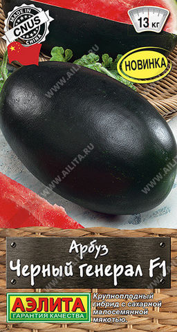 0310A Арбуз Черный генерал F1 5шт