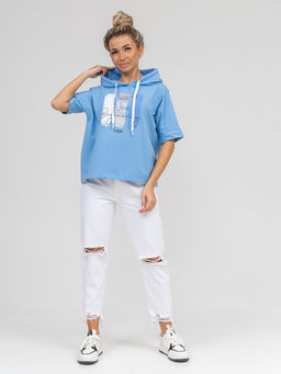 940 Футболка "Голубой"