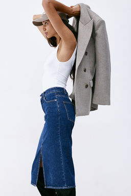 Falda denim hasta la rodilla - H&m фото 4