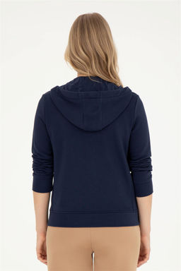 Женский темно-синий базовый свитшот - U.s. polo assn фото 5