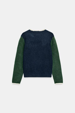 COLOUR BLOCK KNIT SWEATER - Zara фото 8