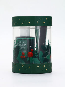 Подарочный набор косметики New Year Collection, гель для душа, крем для рук, пилочка, зелёный, URAL LAB