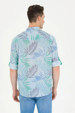 U. S. Polo Assn Мужская зеленая рубашка с длинным рукавом - U.s. polo assn фото 12