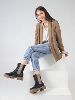 Челси 360.P.21074nut. черный макс какао/Байка