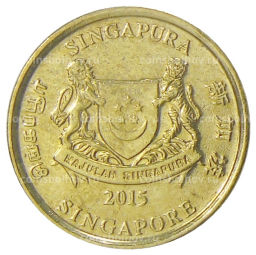 5 центов 2015 года Сингапур
