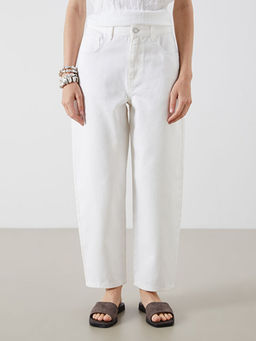 Barrel Fit Kad?n Jean Pantolon