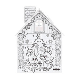 Домик-раскраска 3 в 1 Весёлые зверята, 5 фломастеров, 6 деталей - Zabiaka фото 4