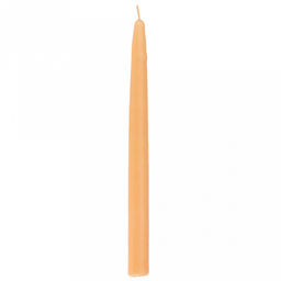 Свеча "Столовая коническая" д1,8см, h20см, парафин, оранжевый, 30гр (Россия)