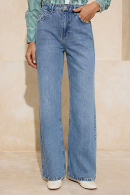 Mavi Yuksek Bel Genis Paca Wide Leg Jeans TWOSS26JE00011 - Trendyolmilla фото 3
