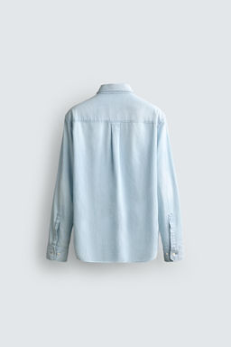 CAMISA REGULAR FIT DENIM / Azul - Zara фото 7