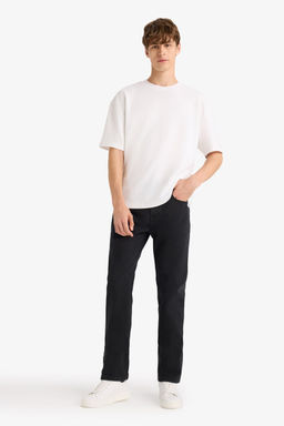 Джинсовые брюки Sergio Regular Fit Normal Mold с нормальной талией и зауженными штанинами - Defacto фото 7