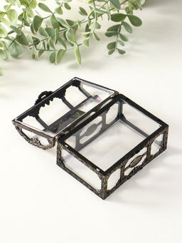 Шкатулка для украшений «Сундучок», пластик под бронзу, 10.5×8×6.5 см