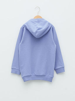 Kap??onlu BT21 Bask?l? Uzun Kollu K?z ?ocuk Sweatshirt - Waikiki фото 2