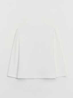 Базовый лонгслив из хлопка / Zarina  фото 2