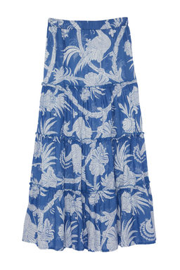 Lacivert Desenli Klos Maxi Boy Dokuma Etek TWOSS24ET00183 - Trendyolmilla фото 7