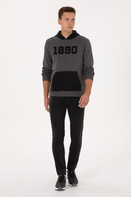 Erkek Gri Sweatshirt