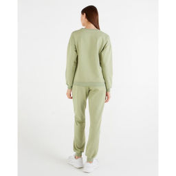 Костюм спортивный женский: свитшот, брюки, MINAKU: Casual Collection, размер 46, фисташковый