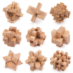 DELFBRICK DLS-24 Набор Головоломок деревянных 1 шт 2-й сорт №1 102 элемент