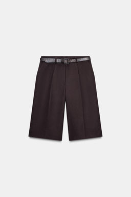 LONG BERMUDA SHORTS WITH BELT - Zara фото 4