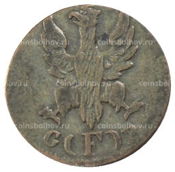 1 геллер 1821 года F Германские государства Франкфурт