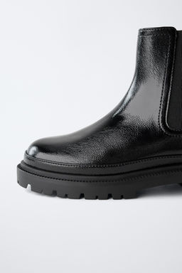 PATENT ANKLE BOOTS - Zara фото 6