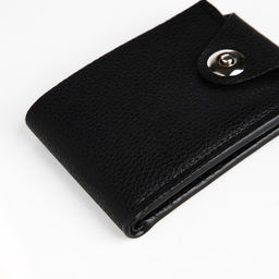 Портмоне мужское, на магните, 3 отделения, чёрное