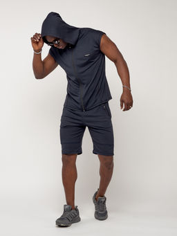 Спортивный костюм летний мужской темно-синего цвета 22610TS - FUYOUKAI фото 7