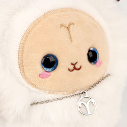 Мягкая игрушка  Зодиак Создай своё украшение. Овен, с кулоном - POMPOSHKI фото 6