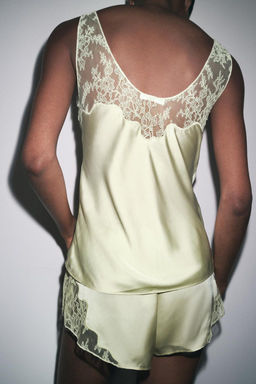 LACY SATIN SHORTS - Zara фото 3