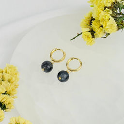 Серьги из Лабрадора (Лаврикит)