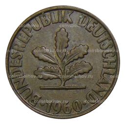 2 пфеннига 1960 года G Германия