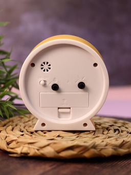 Часы-будильник Morning mood, yellow (11,2х10,5 см)