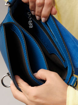 Сумка замшевая Azaro 30741 син.гуашь/сапфир