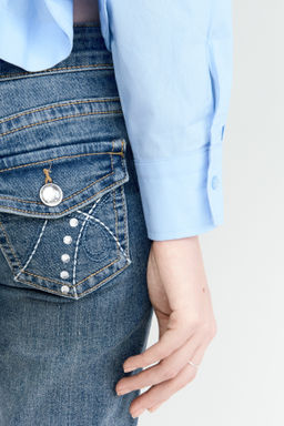 Flared Low Waist Jeans - H&m фото 7