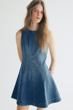 Vestido denim con falda acampanada - H&m фото 4
