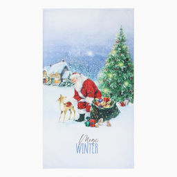 Полотенце новогоднее Этель Рождественский вечер 40х73 см, 100% хлопок, саржа 190 г/м2  фото 2