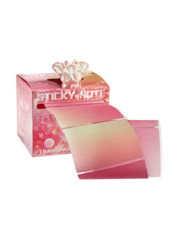 Цена за 2 шт. Блок с липким краем 50л пластик прозрачный МИКС в коробочке