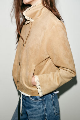 FAUX SUEDE JACKET - Zara фото 6