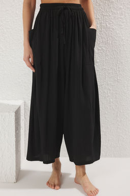 TRENDYOLMILLA Siyah Dokuma Plaj Pantolon TBESS24PL00007 фото 16