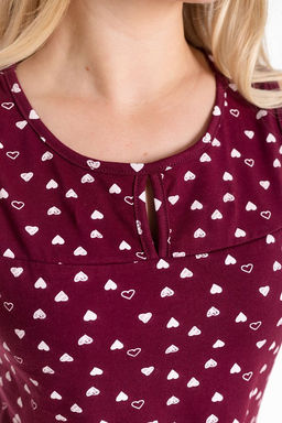 Сорочка М325351бб бордовый/белый - Елена фото 7